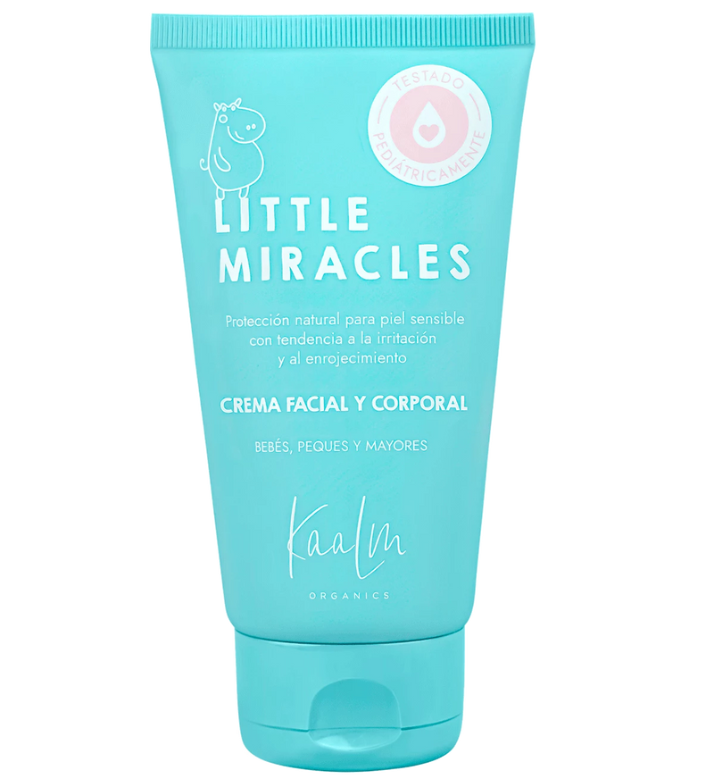 Crema calmante y regeneradora para pieles sensibles Little Miracles. Kaalm Organics.