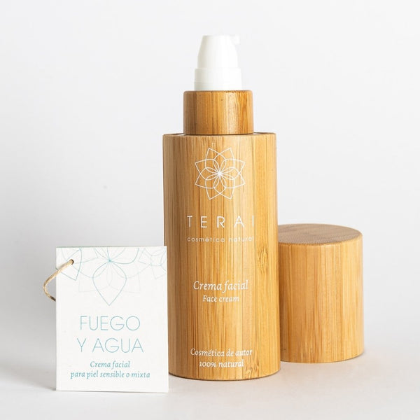 Crema hidratante facial para piel sensible o mixta 50 ml Terai: FUEGO Y AGUA